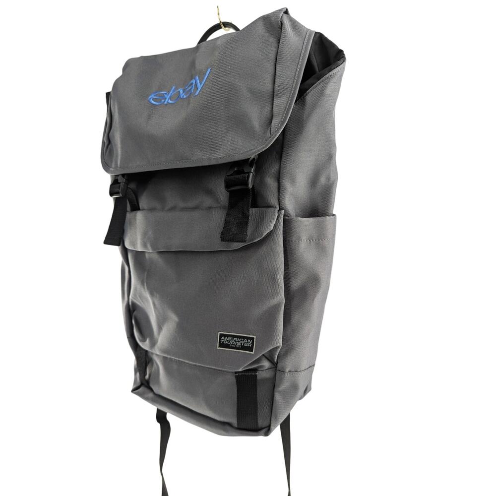 Ebay American Tourister Gray Backpack Padded for Laptops - Picture 4 of 11
